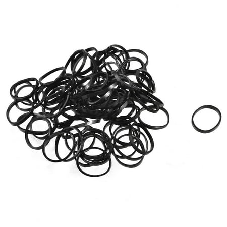 Woman Elastic Poneytail Holders Hairdressing Hair Tie Band Black 2