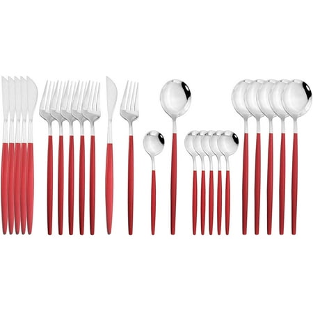 JASHII Flatware Serving Set 24 Piece Stainless Steel Silverware Set Green Gold Cutlery Set Modern Elegant Tableware Set for Party Christmas Dinner (Green Gold)
JASHII Flatware Serving Set 24 Piece Stainless Steel Silverware Set Green Gold Cutlery Set Modern Elegant Tableware Set for Party Christmas Dinner (Green Gold)