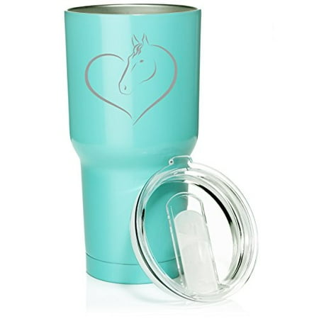 30 oz. Tumbler Stainless Steel Vacuum Insulated Travel Mug Heart Horse (Light Blue)
30 oz. Tumbler Stainless Steel Vacuum Insulated Travel Mug Heart Horse (Light Blue)