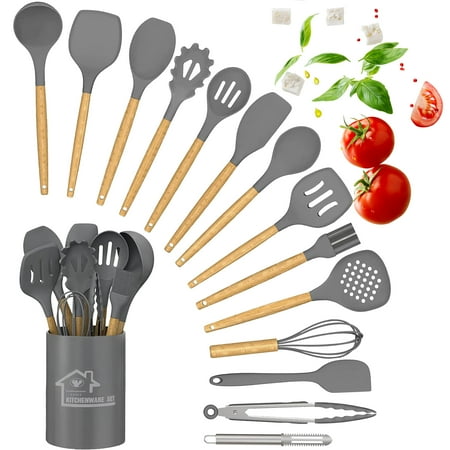 DLD silicone cooking set 15pcs silicone cooking set non-stick heat-resistant and durable wooden handle the best kitchen utensils (Blue)
DLD silicone cooking set 15pcs silicone cooking set non-stick heat-resistant and durable wooden handle the best kitchen utensils (Blue)