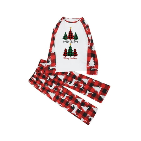Baby Boy Clothes Christmas Baby Kids Child Printed Top+Pants Family Matching Pajamas Set
