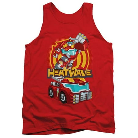 Trevco Sportswear HBRO272-TK-2 Transformers & Heatwave-Adult Tank Top, Red - Medium
