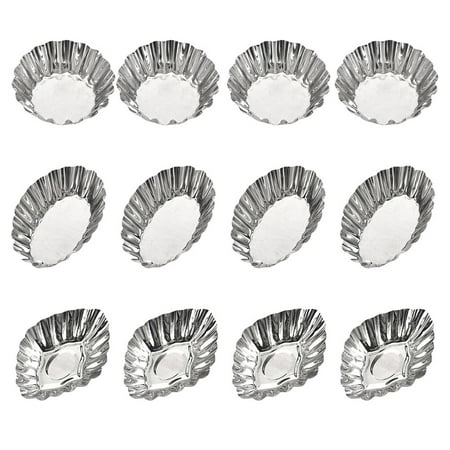 NUOLUX 12pcs Egg Tart Molds Stainless Steel Cake Muffin Molds Reusable Baking Molds
NUOLUX 12pcs Egg Tart Molds Stainless Steel Cake Muffin Molds Reusable Baking Molds