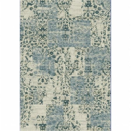 Quartz Traditional Rectangle Rug, Light Blue - 9 ft. 2 in. x 12 ft. 10 in.