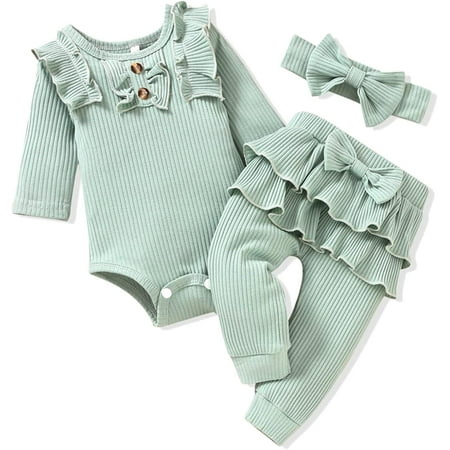 Preemie Newborn Infant Baby Girls Clothes Ribbed Bodysuit Pants Set Fall Winter Outfits
Preemie Newborn Infant Baby Girls Clothes Ribbed Bodysuit Pants Set Fall Winter Outfits