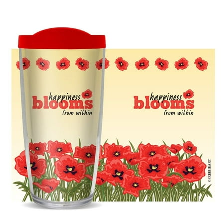 6.75 Clear and Red Poppy Flowers Double Wall Insulated Travel Tumbler with Lid 16oz.
6.75 Clear and Red Poppy Flowers Double Wall Insulated Travel Tumbler with Lid 16oz.