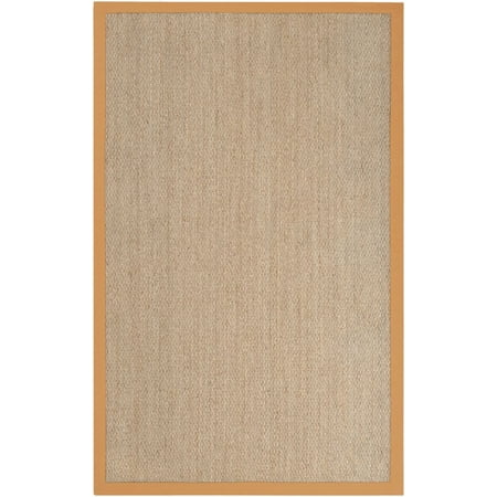 Natural Fiber Fawn Collection Area Rug in Multiple Color and Rectangle Shape