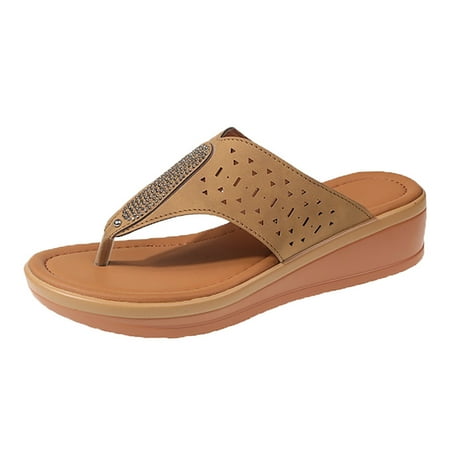 Ladies Fashion Summer Solid Hollow Leather Rhinestone Decorative Clamping Toe Slope Heel Sandals Womens Heel Sandals Leopard Print Womens Sandals
Ladies Fashion Summer Solid Hollow Leather Rhinestone Decorative Clamping Toe Slope Heel Sandals Womens Heel Sandals Leopard Print Womens Sandals