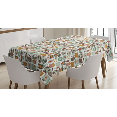 Old Hollywood Tablecloth Cinematography Elements Flat Design of Popcorn Beverages and Music Note Icon Rectangular Table Cover for Dining Room Kitchen 60 X 90 Inches Multicolor by Ambesonne
Old Hollywood Tablecloth Cinematography Elements Flat Design of Popcorn Beverages and Music Note Icon Rectangular Table Cover for Dining Room Kitchen 60 X 90 Inches Multicolor by Ambesonne