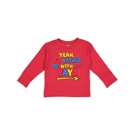 Inktastic Yeah I d Rather be with My Yaya in Red Yellow and Blue Gift Toddler Boy or Toddler Girl Long Sleeve T-Shirt
Inktastic Yeah I d Rather be with My Yaya in Red Yellow and Blue Gift Toddler Boy or Toddler Girl Long Sleeve T-Shirt