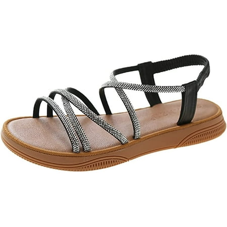CoCopeaunts Women\‘s Flat Sandals Casual Open Toe Ankle Strap Shoes Fashion Rhinestone Dressy Sandals for Summer Travel Party
CoCopeaunts Women\‘s Flat Sandals Casual Open Toe Ankle Strap Shoes Fashion Rhinestone Dressy Sandals for Summer Travel Party