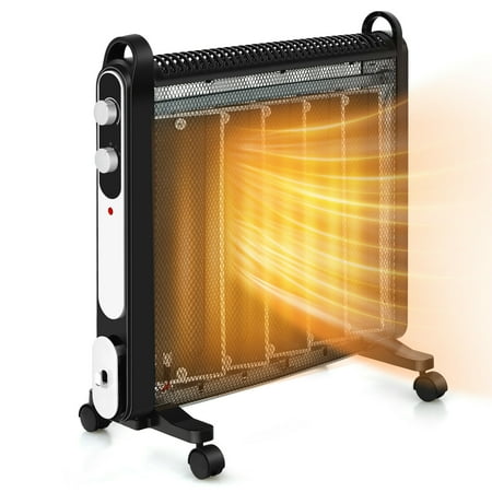 YouLoveIt 1500W Electric Mica Space Heater Adjustable Thermostat Room Heater with 2 Heat Modes Overheat Protection Portable Space Heater Mica Heater
YouLoveIt 1500W Electric Mica Space Heater Adjustable Thermostat Room Heater with 2 Heat Modes Overheat Protection Portable Space Heater Mica Heater
