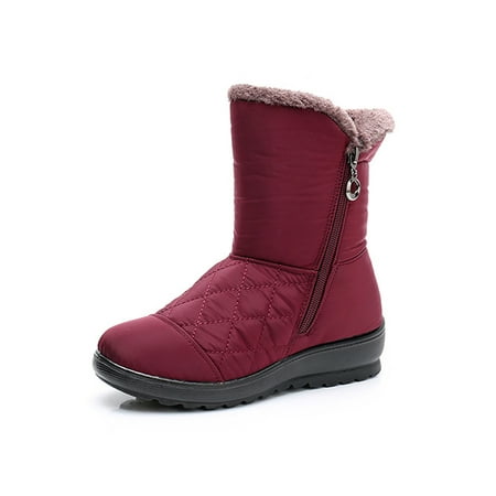 Daeful Women Comfort Winter Warm Shoes Walking Breathable Snow Boots Outdoor Casual Plush Lining Mid Calf Boot Red 7.5
Daeful Women Comfort Winter Warm Shoes Walking Breathable Snow Boots Outdoor Casual Plush Lining Mid Calf Boot Red 7.5