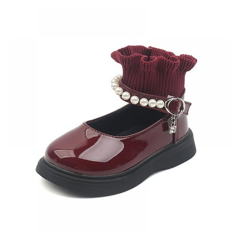 Baby Girl Mary Jane Flats Girls round Toe Small Leather Shoes Wool Elastic Mouth Shoes Performance Shoes Princess Shoes for Kid
Baby Girl Mary Jane Flats Girls round Toe Small Leather Shoes Wool Elastic Mouth Shoes Performance Shoes Princess Shoes for Kid