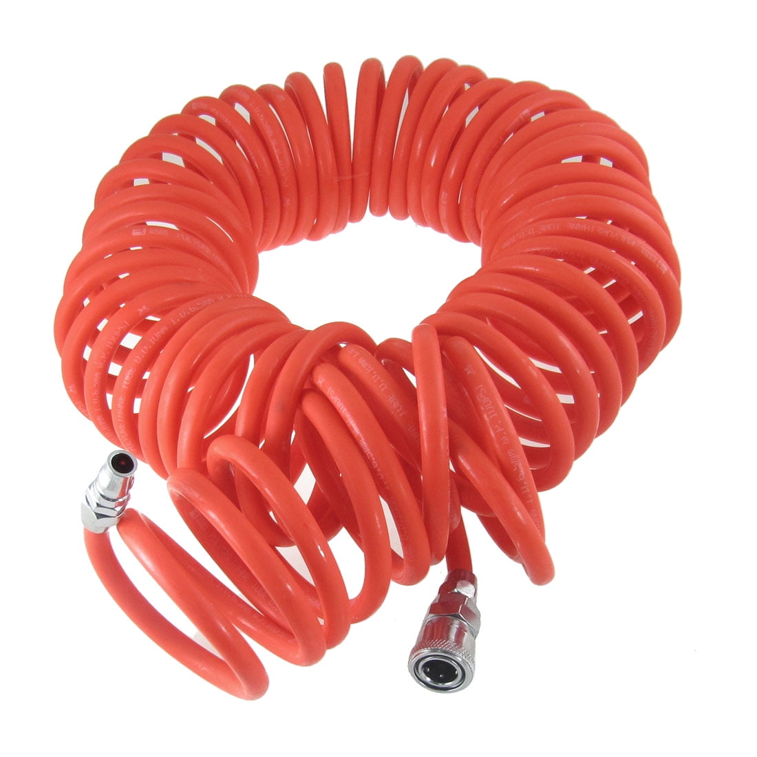 12M 39 Ft 10mm x 6.5mm Flexible PU Recoil Hose for Compressor Air Tool