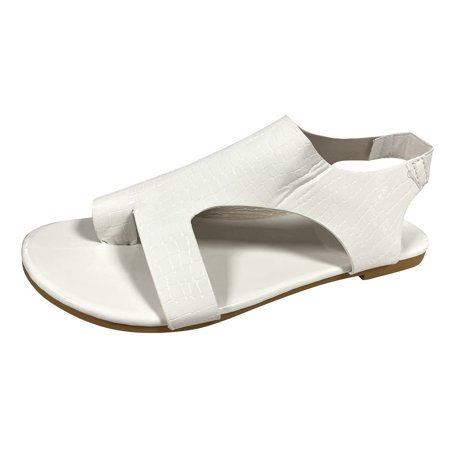 ZMHEGW Women Sandals Ladies Fashion Solid Color Leather Cover Toe Roman Flat Casual Sandals Shoes For Womens
ZMHEGW Women Sandals Ladies Fashion Solid Color Leather Cover Toe Roman Flat Casual Sandals Shoes For Womens