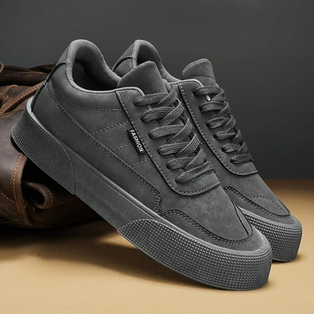 JINZHOUSHCH Comfy Men‘s Solid Skate Shoes: Trendy Non Slip Lace Up Sneakers - Perfect for Outdoor Activities
JINZHOUSHCH Comfy Men‘s Solid Skate Shoes: Trendy Non Slip Lace Up Sneakers - Perfect for Outdoor Activities