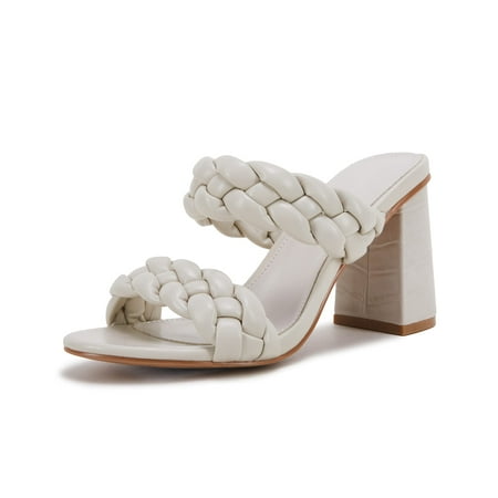 Saodimallsu Womens Braided Heeled Sandals Chunky Block Heel Open Toe Strappy Slip On Backless Summer Slide Shoes
Saodimallsu Womens Braided Heeled Sandals Chunky Block Heel Open Toe Strappy Slip On Backless Summer Slide Shoes