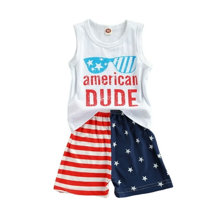 Xingqing Summer Infant Boy’s Vest and Shorts Suit Independence Day Letter Printed Sleeveless Tops and Flag Short Pants
Xingqing Summer Infant Boy’s Vest and Shorts Suit Independence Day Letter Printed Sleeveless Tops and Flag Short Pants