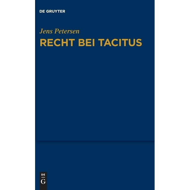 Recht Bei Tacitus (Hardcover)