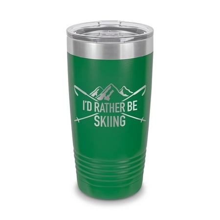 I’d Rather Be Skiing Tumbler 20 oz - Laser Engraved w/ Clear Lid - Stainless Steel - Vacuum Insulated - Double Walled - Travel Mug - ski skies outdoor outdoors - Green
I’d Rather Be Skiing Tumbler 20 oz - Laser Engraved w/ Clear Lid - Stainless Steel - Vacuum Insulated - Double Walled - Travel Mug - ski skies outdoor outdoors - Green