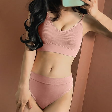 Knosfe Women s Cotton Sexy Beautiful Back Bra and Panty Set Babydoll Sleepwear Seamless Lingerie Set
Knosfe Women s Cotton Sexy Beautiful Back Bra and Panty Set Babydoll Sleepwear Seamless Lingerie Set