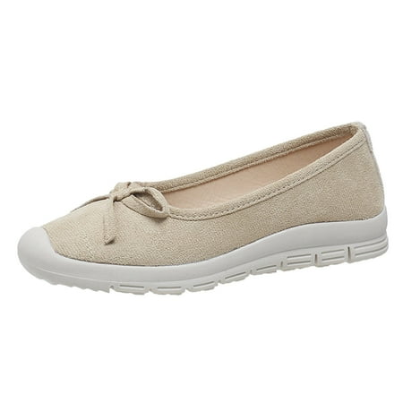 Wiueurtly Shoes Womens Casual Fashion Autumn Women Casual Shoes Low Heel Thick Sole Solid Color Round Toe Bow Knots Comfortable Slip On
Wiueurtly Shoes Womens Casual Fashion Autumn Women Casual Shoes Low Heel Thick Sole Solid Color Round Toe Bow Knots Comfortable Slip On
