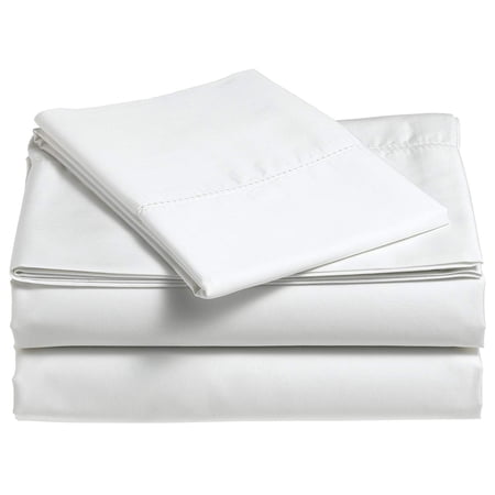 Beauty Threadz 400-Thread-Count Egyptian Cotton Sateen Hemstitch Sheet Set - King, Egg Shell