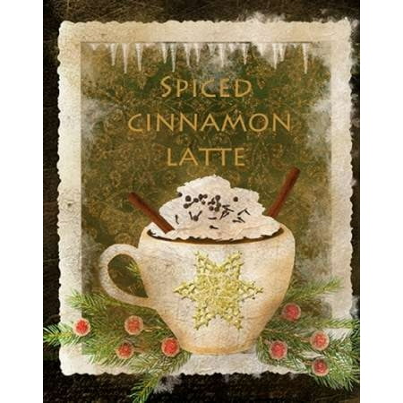 Spiced Cinnamon Latte Rolled Canvas Art - Beth Albert (11 x 14)