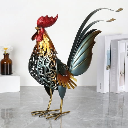 LnjYIGJ Clearence Tick Flower Tin Rooster Garden Courtyard Decoration Wrought Iron Big Rooster Ornaments Creative Golden Rooster Crafts Gifts
LnjYIGJ Clearence Tick Flower Tin Rooster Garden Courtyard Decoration Wrought Iron Big Rooster Ornaments Creative Golden Rooster Crafts Gifts