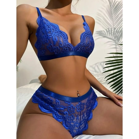 Women Sexy Bra G-String Set Lingerie Panties Thong Knickers Nightwear Sleepwear