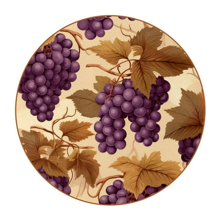 OWNTA Grape Pattern Premium Microfiber Leather Round Coasters (6PCS) - 11x11 cm/4.3x4.3 in - Durable & Stylish Cup Mat Set
OWNTA Grape Pattern Premium Microfiber Leather Round Coasters (6PCS) - 11x11 cm/4.3x4.3 in - Durable & Stylish Cup Mat Set