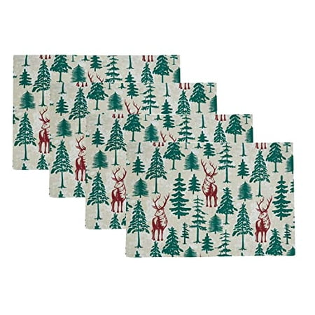 Fennco Styles Holiday Deer & Tree Christmas Cotton Placemats 14 W x 20 L Set of 4 – Multicolor Festive Table Mats for Winter Festivals Home Décor Banquets Family Gatherings and Special Events
Fennco Styles Holiday Deer & Tree Christmas Cotton Placemats 14 W x 20 L Set of 4 – Multicolor Festive Table Mats for Winter Festivals Home Décor Banquets Family Gatherings and Special Events