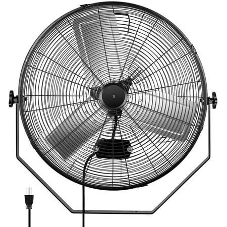 HealSmart 24 inch Industrial Wall Mount Fan 3 Speed Commercial Metal Fan for Warehouse Greenhouse - High Velocity
HealSmart 24 inch Industrial Wall Mount Fan 3 Speed Commercial Metal Fan for Warehouse Greenhouse - High Velocity