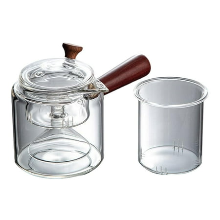 500ml Glass Teapot for Steaming and Cooking with Removable Infuser