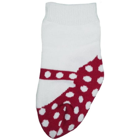 Mary Jane Polka Dot Pink Baby Socks