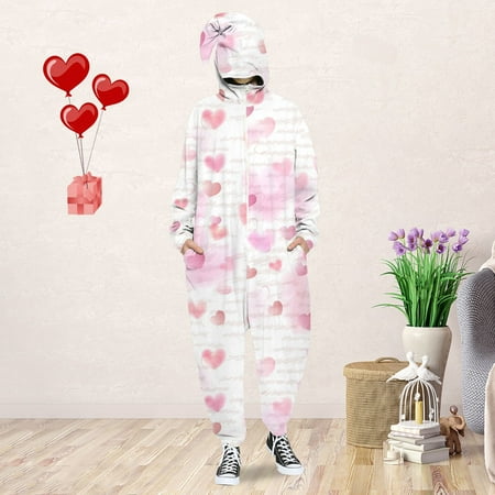 HAXMNOU Men s And Women s Valentine s Day Love Print Hooded Pullover Zipper Pajamas Party Couple Set B XL
HAXMNOU Men s And Women s Valentine s Day Love Print Hooded Pullover Zipper Pajamas Party Couple Set B XL