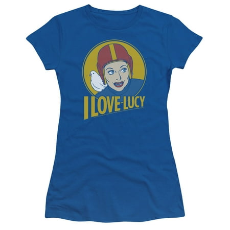 I Love Lucy - Lb Super Comic - Juniors Teen Girls Cap Sleeve Shirt - Large