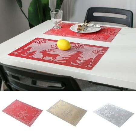 Hadanceo Table Mat Heat Resistant Anti-slip PVC Stains Resistant Durable Christmas Table Decorative Coaster for Party
Hadanceo Table Mat Heat Resistant Anti-slip PVC Stains Resistant Durable Christmas Table Decorative Coaster for Party