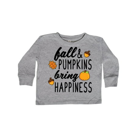 Inktastic Thanksgiving Fall and Pumpkins Bring Happiness Gift Toddler Boy or Toddler Girl Long Sleeve T-Shirt
Inktastic Thanksgiving Fall and Pumpkins Bring Happiness Gift Toddler Boy or Toddler Girl Long Sleeve T-Shirt