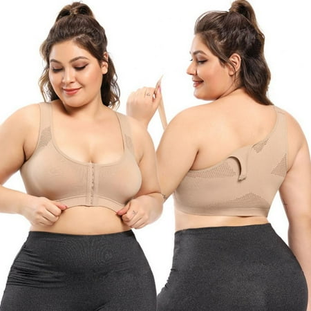 Women Plus-size Bra Criss Cross Post-Surgery Front Closure Sports Bra Hook & Eye No Underwire Beauty Back Sports Bras with Adjustable Straps Bra
Women Plus-size Bra Criss Cross Post-Surgery Front Closure Sports Bra Hook & Eye No Underwire Beauty Back Sports Bras with Adjustable Straps Bra