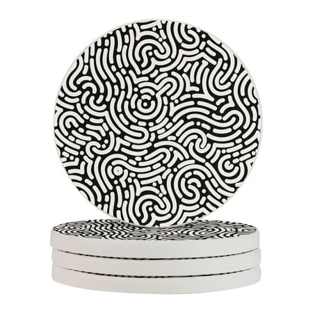 Circular Drink Coasters Set Rounded Maze Background Beautiful Home Decor Diatomite Heat-Resistant Diatomite Protect Table Countertop
Circular Drink Coasters Set Rounded Maze Background Beautiful Home Decor Diatomite Heat-Resistant Diatomite Protect Table Countertop