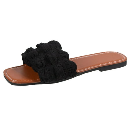 Youmylove Women Slide Slippers Fashion Summer Solid Color Breathable Cloth Top Square Open Toe Flat Slippers Comfort Cozy Leisure Daily Walking
Youmylove Women Slide Slippers Fashion Summer Solid Color Breathable Cloth Top Square Open Toe Flat Slippers Comfort Cozy Leisure Daily Walking