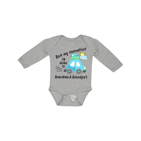 Inktastic Book My Reservation! I m Going to Grandma and Grandpa s Gift Baby Boy or Baby Girl Long Sleeve Bodysuit
Inktastic Book My Reservation! I m Going to Grandma and Grandpa s Gift Baby Boy or Baby Girl Long Sleeve Bodysuit
