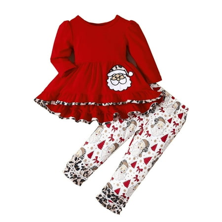 YDOJG Baby Toddler Girls Outfit Set Christmas Winter Long Sleeve Santa Prints Shirt Tops Cartoon Pants 2Pcs Outfits Clothes Set For 3-4 Years
YDOJG Baby Toddler Girls Outfit Set Christmas Winter Long Sleeve Santa Prints Shirt Tops Cartoon Pants 2Pcs Outfits Clothes Set For 3-4 Years