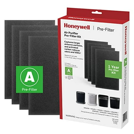 Honeywell HRF-A200 Air Purifier Pre Kit Filter 4-Pack - Allergen Air Filter Targets Dust VOC Pet Kitchen and Wildfire/Smoke Odors
Honeywell HRF-A200 Air Purifier Pre Kit Filter 4-Pack - Allergen Air Filter Targets Dust VOC Pet Kitchen and Wildfire/Smoke Odors