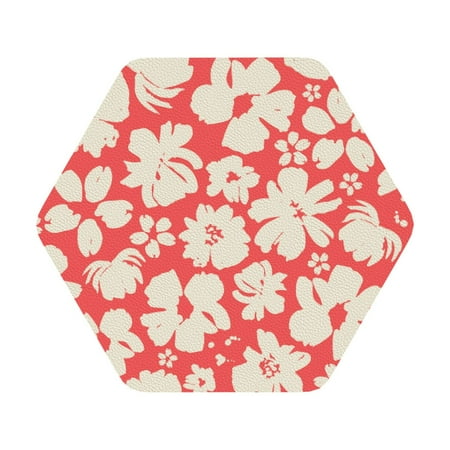 Bingfone Vintage Beige Flowers Leather Drinks Coasters With Set Of 6 Suitable For Home Kitchen Coffee Cup Coasters Home Gift 
Bingfone Vintage Beige Flowers Leather Drinks Coasters With Set Of 6 Suitable For Home Kitchen Coffee Cup Coasters Home Gift