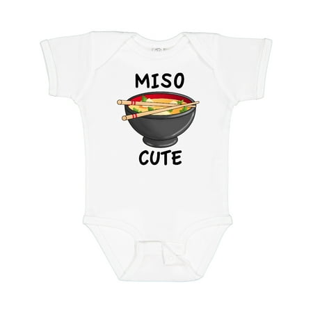 Inktastic Miso Cute with Miso Soup Gift Baby Boy or Baby Girl Bodysuit