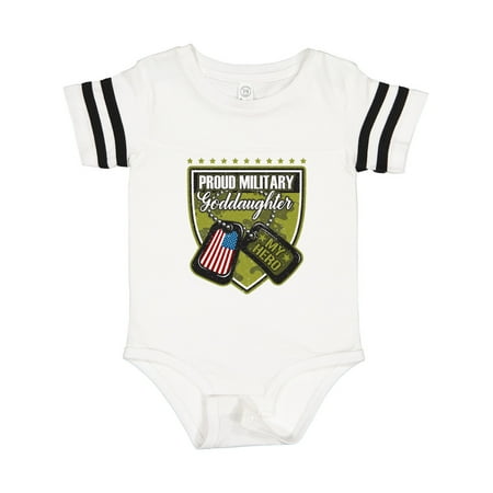 Inktastic Proud Military Goddaughter Outfit Gift Baby Girl Bodysuit