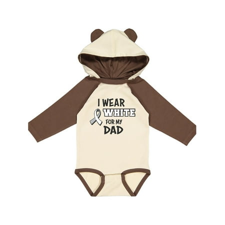 Inktastic I Wear White For My Dad Gift Baby Boy or Baby Girl Long Sleeve Bodysuit 
Inktastic I Wear White For My Dad Gift Baby Boy or Baby Girl Long Sleeve Bodysuit